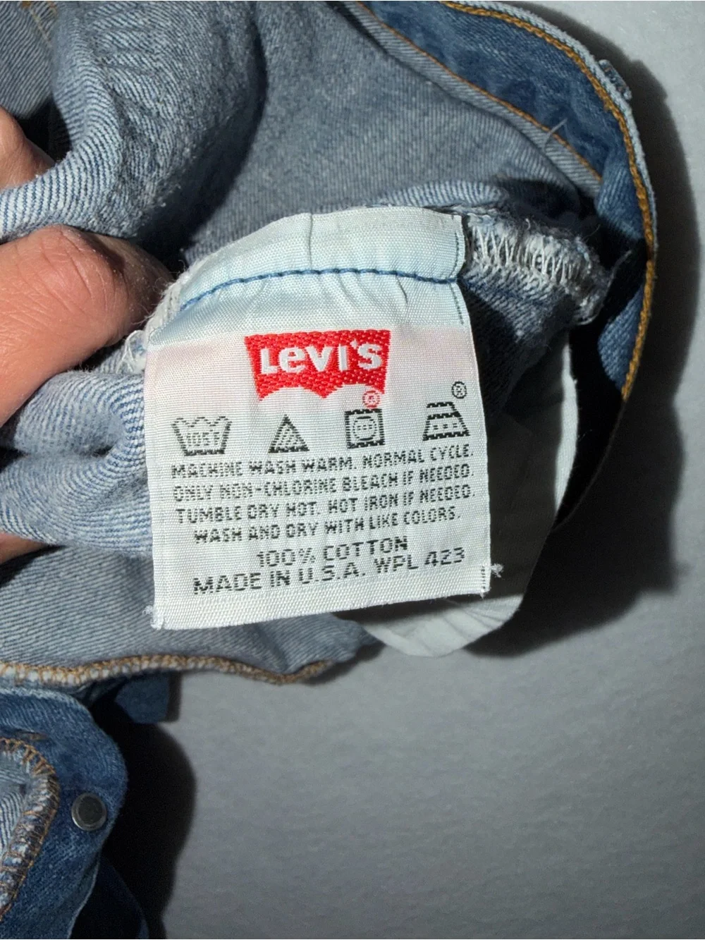VTG 501 1997 Levi's Men's Medium Blue Relaxed Denim Jeans